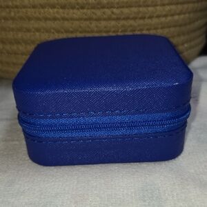 Blue Accessory and Jewelry Travel Case